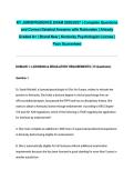 KY JURISPRUDENCE EXAM 2026&sol;2027 &vert; Complete Questions and Correct Detailed Answers with Rationales &vert; Already Graded A&plus; &vert; Brand New &vert; Kentucky Psychologist License &vert; Pass Guaranteed
