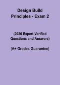 Design Build Principles &vert; Exam 2 Study & Practice PDF