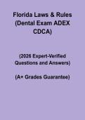 Florida Laws & Rules &vert; Dental Exam ADEX CDCA PDF