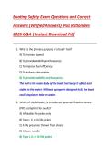 Boating Safety Exam Questions and Correct  Answers &lpar;Verified Answers&rpar; Plus Rationales  2026 Q&A &vert; Instant Download Pdf