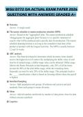 WGU D772 OA ACTUAL EXAM PAPER 2026 QUESTIONS WITH ANSWERS GRADED A&plus;