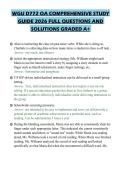 WGU D772 OA COMPREHENSIVE STUDY GUIDE 2026 FULL QUESTIONS AND SOLUTIONS GRADED A&plus;