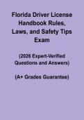Florida Driver License Handbook &vert; Rules&comma; Laws & Safety Tips PDF