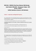NUR2513 &sol; NUR 2513 Final Exam&colon; Maternal Child Nursing 2026&sol;2027 &vert; Rasmussen &vert; Verified Q&A with Rationales &vert; 100&percnt; Correct &vert; Grade A &vert; Pass Guaranteed - A&plus; Graded