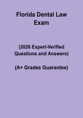 Florida Dental Law &vert; Study Guide & Exam PDF