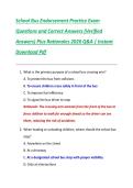 School Bus Endorsement Practice Exam  Questions and Correct Answers &lpar;Verified  Answers&rpar; Plus Rationales 2026 Q&A &vert; Instant  Download Pdf 