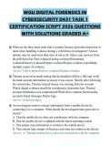 WGU DIGITAL FORENSICS IN CYBERSECURITY D431 TASK 1 CERTIFICATION SCRIPT 2026 QUESTIONS WITH SOLUTIONS GRADED A&plus;