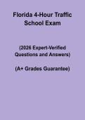 Florida 4-Hour Traffic School &vert; Exam Answers PDF