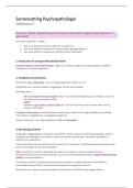 SAMENVATTING Literatuur Psychopathologie - Deeltentamen 2