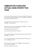 AMMUNITION HANDLERS  ACTUAL EXAM UPDATE THIS  YEAR 