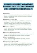 WGU QFT1 BUSINESS-IT MANAGEMENT CAPSTONE COMPREHENSIVE STUDY GUIDE 2026 FULL QUESTIONS AND SOLUTIONS GRADED A&plus;