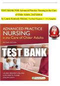 Advanced Practice Nursing in the Care of Older Adults &lpar;2nd Edition&rpar; by Laurie Kennedy-Malone &ndash; Complete Test Bank Practice