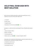 ACLS FINAL EXAM 2026 WITH  BEST SOLUTION 