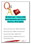 FCCLA Unit 1 Exam Q&A &lpar;32 Questions&rpar; &ndash; FACS 101&comma; Arkansas High School &ndash; Leadership&comma; Planning Process&comma; STAR Events