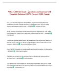 WGU C182 OA Exam &vert; Questions and Answers with Complete Solution &vert; 100&percnt; Correct &vert; 2026 Update