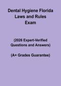 Dental Hygiene &vert; Florida Laws & Rules Study Guide PDF