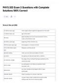 PHYS 203 Exam 2 Questions with Complete Solutions 100&percnt; Correct