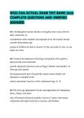 WGU C105 ACTUAL EXAM TEST BANK 2026  COMPLETE QUESTIONS AND VERIFIED  ANSWERS 