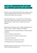 WGU C105 COMPREHENSIVE TEST BANK 2026 VERIFIED QUESTIONS AND ANSWERS