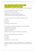 CQA REVIEW QUESTIONS AND ANSWERS UPDATED 2026