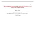 NU 501 M1 Role Development of the Advanced Practice Nurse &ndash; 2026 Updated with complete solutions&period;