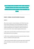 SCCJA CUMULATIVE ACADEMY STUDY GUIDE 2026&sol;2027 &vert; Complete Solutions with 100&percnt; Correct Answers &vert; South Carolina Criminal Justice Academy &vert; Pass Guaranteed - A&plus; Graded