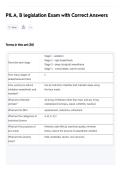 PIL A&comma; B legislation Exam with Correct Answers