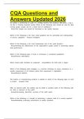 CQA  latest 2026 &vert; 2027 package deal Questions and Answers All Verified