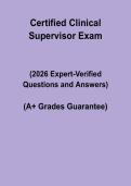 Certified Clinical Supervisor &vert; Exam & Study Guide PDF