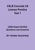 CSLB &vert; Concrete C8 License Practice Test PDF