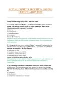 ACTUAL COMPTIA SECURITY&plus; &lpar;SY0-701&rpar;  CERTIFICATION TEST 