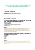ACTUAL COMPTIA A&plus; &lpar;CORE 1 AND CORE 2 OBJECTIVES&rpar;  COMPLETE WITH ANSWERS AND RATIONALES 