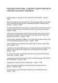 FINA 3000 POPE FINAL &lpar;CONCEPT&rpar; QUESTIONS WITH VERIFIED ACCURATE ANSWERS