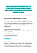 SNHD EMT EMS PROTOCOLS EXAM 2026&sol;2027 &vert; 100&percnt; Correct Answers with Complete Solutions &vert; Emergency Medical Technician &vert; Southern Nevada Health District &vert; Pass Guaranteed - A&plus; Graded