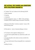 CDT ACTUAL TEST PAPER 2026 QUESTIONS WITH SOLUTIONS GRADED A&plus;
