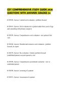 CDT COMPREHENSIVE STUDY GUIDE 2026 QUESTIONS WITH ANSWERS GRADED A&plus;