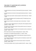FINA 3000 T&sol;F QUESTIONS WITH VERIFIED ACCURATE ANSWERS