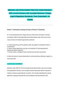 OREGON LAW STATE BOARD PRACTICE EXAM 2026&sol;2027 &vert; 100&percnt; Correct Answers with Complete Solutions &vert; Oregon Legal & Regulatory Standards &vert; Pass Guaranteed - A&plus; Graded