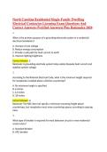 North Carolina Residential Single-Family Dwelling Electrical Contractor Licensing Exam Questions And Correct Answers &lpar;Verified Answers&rpar; Plus Rationales 2026 