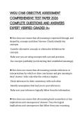 WGU C168 OBJECTIVE ASSESSMENT EXAM SCRIPT 2026 TEST PAPER QUESTIONS AND SOLUTIONS GRADED A&plus;