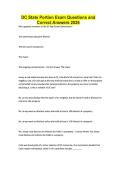 DC State Portion Exam Questions and Correct Answers 2026