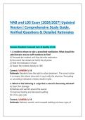NAB and LOS Exam &lbrack;2026&sol;2027&rsqb; Updated Version &vert; Comprehensive Study Guide&comma; Verified Questions & Detailed Rationales