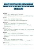 GFACT CERTIFICATION ACTUAL EXAM PAPER 2026 QUESTIONS WITH ANSWERS GRADED A&plus;