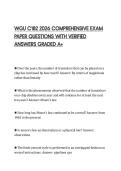 WGU C182 2026 COMPREHENSIVE EXAM PAPER QUESTIONS WITH VERIFIED ANSWERS GRADED A&plus;
