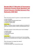 Nevada &lpar;NV&rpar; C-7 Elevation & Conveyance Contractor Practice Exam Questions and Correct Answers &lpar;Verified Answers&rpar; Plus Rationales 2026 Q&A