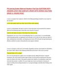 PN Learning System Maternal Newborn Final Quiz &ndash; Practical Nursing &ndash; Complete Practice Questions and Verified Answers LATEST UPDATE