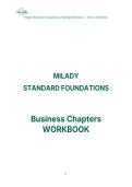 Business Chapters of Milady Foundations workbook