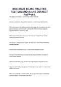 IBEC STATE BOARD PRACTICE TEST QUESTIONS AND CORRECT ANSWERS