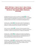 PSYC 388 Quiz 1&comma; Quiz 2&comma; Quiz 3&comma; Quiz 4 Study Questions and Correct Answers with Complete Solutions &vert; New Update 2026 &vert; Athabasca University