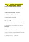 AFAB 110 Final Study Guide Questions and Correct Answers 2026&sol;2027